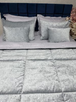 روتختی مخمل شانل روحا (طوسی روشن)