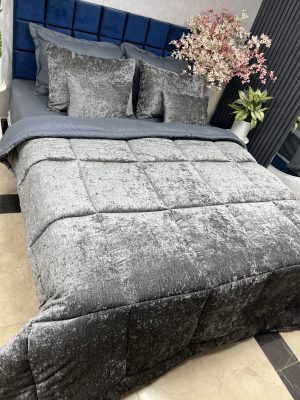 روتختی مخمل شانل روحا (طوسی تیره)