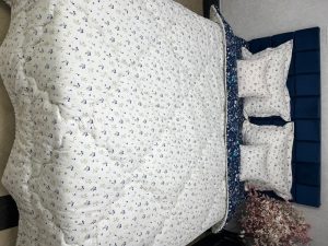 روتختی نخ پنبه ژاکارد اعلا ( طرح گلریز سورمه)