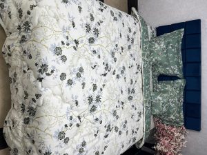 روتختی نخ پنبه ژاکارد اعلا ( طرح گل بهار )