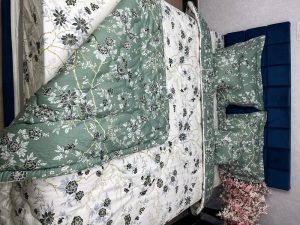 روتختی نخ پنبه ژاکارد اعلا ( طرح گل بهار )
