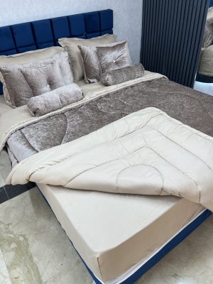 روتختی مخمل شانل روحا (قهوه ای روشن)